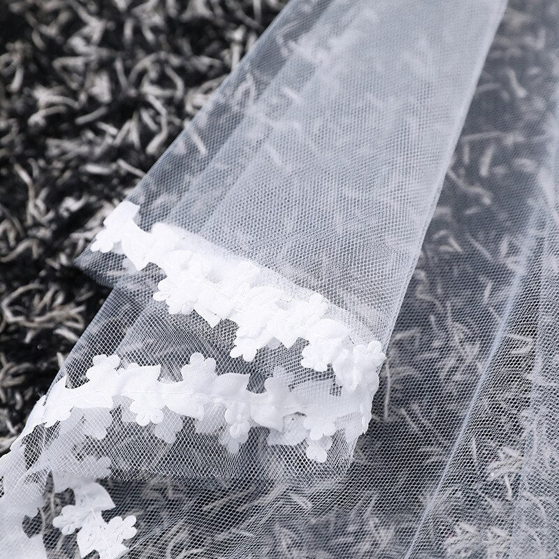 Stella Leaf Lace Wedding Veil