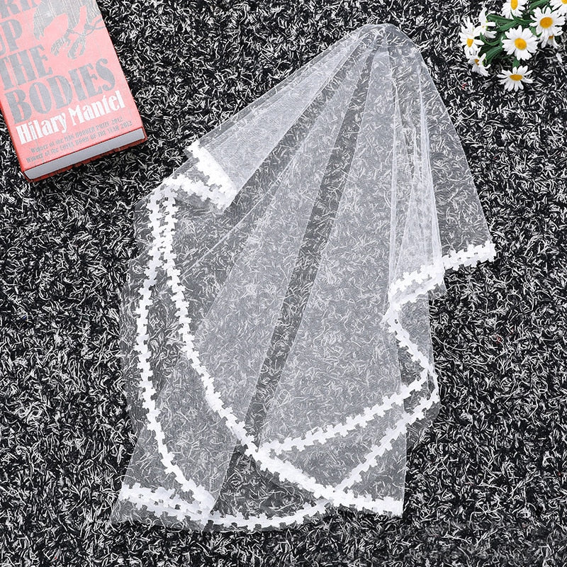 Stella Leaf Lace Wedding Veil