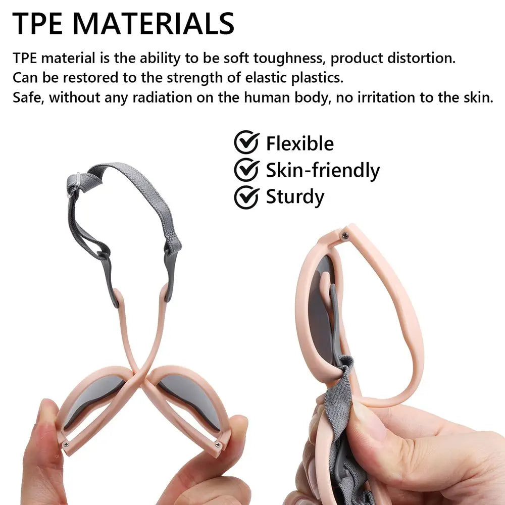 Heart-Shaped Adjustable Strap UV Protection Polarized Sunglasses