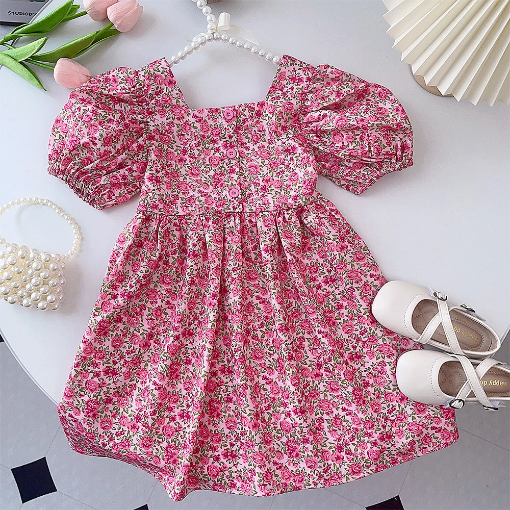 Bear Leader New Summer Dresses Girls Solid Girls Dresses Fashion Kids Dress Children's Costumes for Girls Flower Girl Dresses