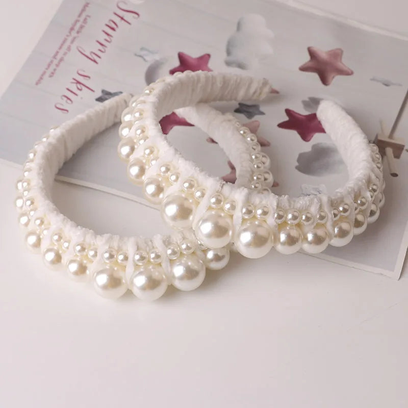 Hand-Crafted Pearl Hairbands