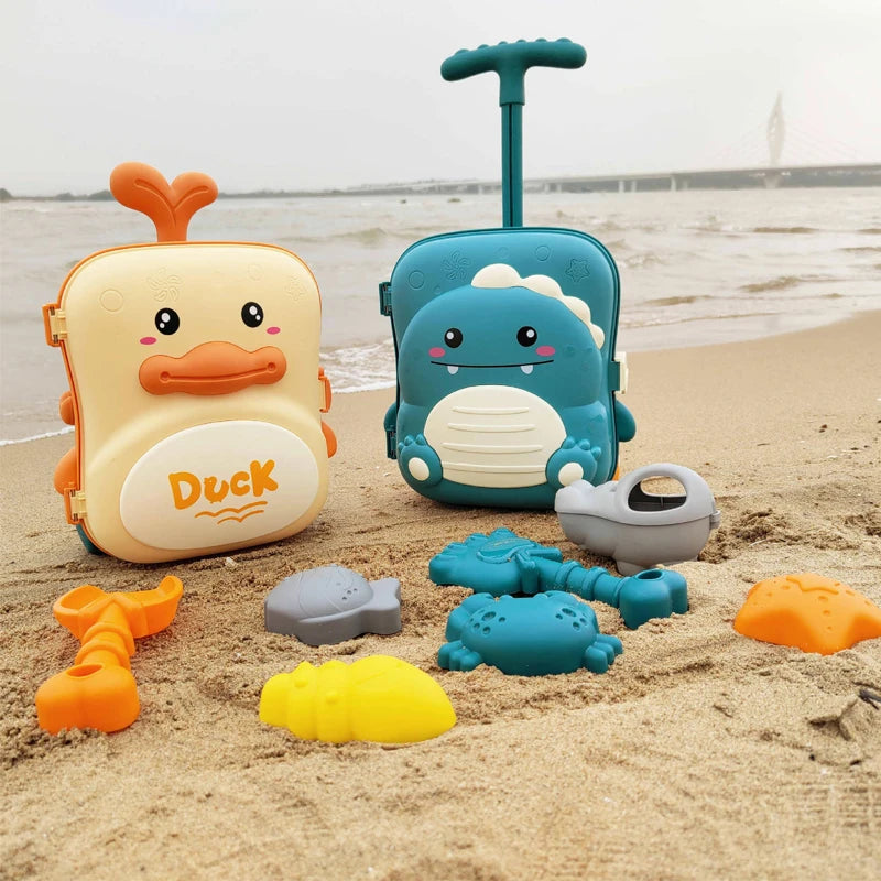 Kids Beach Toys Baby Beach Play Toys Sandbox Kit Summer Toys Beach Accessories Sand Water Game Tools Bath Toy For Baby