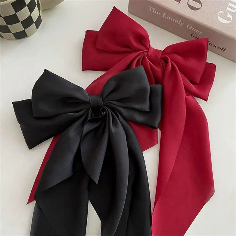 Satin Ribbon Big Bow Tie