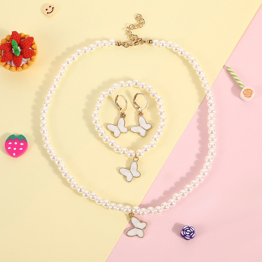 Cute Butterfly Jewelry Set