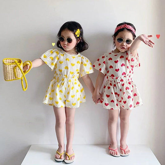 2PCS Baby Girl Clothes Set Summer Kids Outfits Infant Girls Toddler Boy Clothing Cotton Pajama Suit Boys Clothes 0-6Years