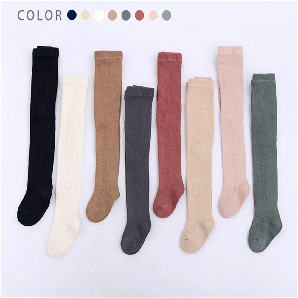 0 - 5 Years Baby Tights Autumn Winter Solid Color Soft Knitted Warm Newborn Toddler Tight Boy Girl Pantyhose Kids Girls Legging