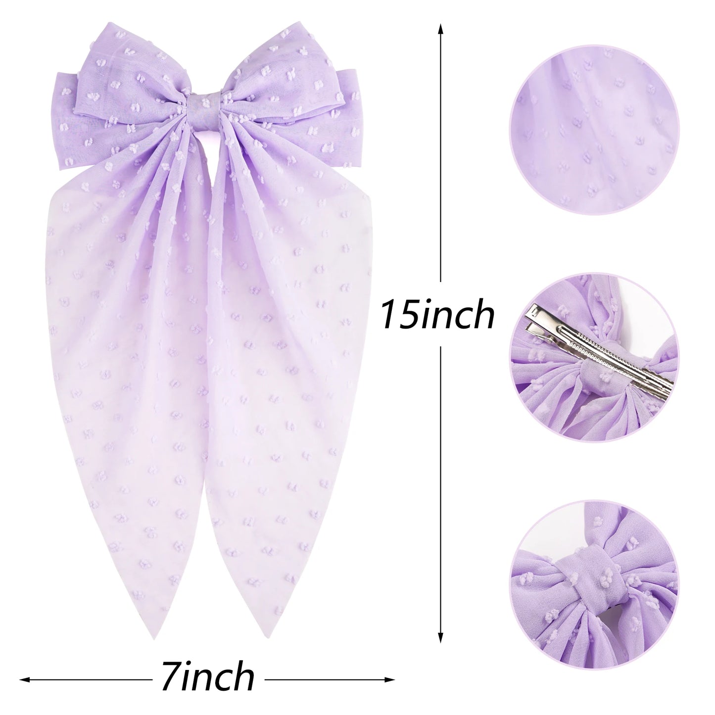 Snow White - Chiffon Hair Bow