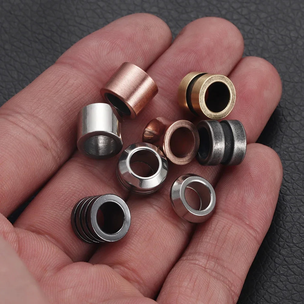 Stainless Steel 6.5mm Hole Size Spacer Hair Beads