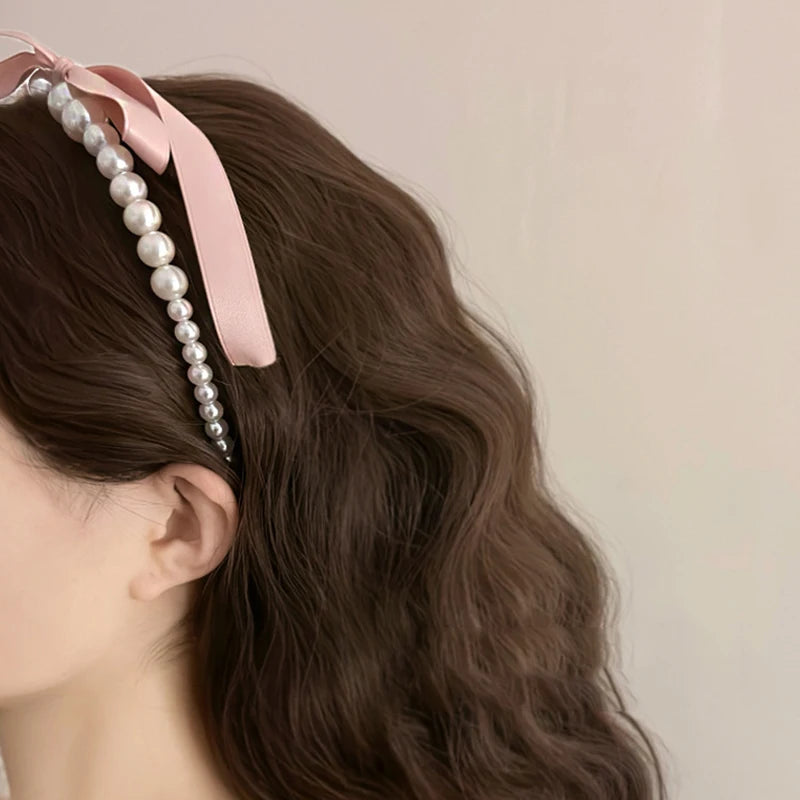 Pearl and Ribbon Headband