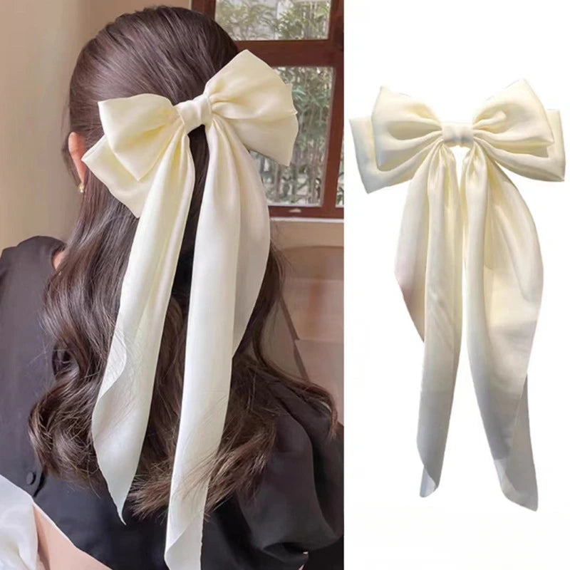 Elegant Bow Ribbon Hair Clip