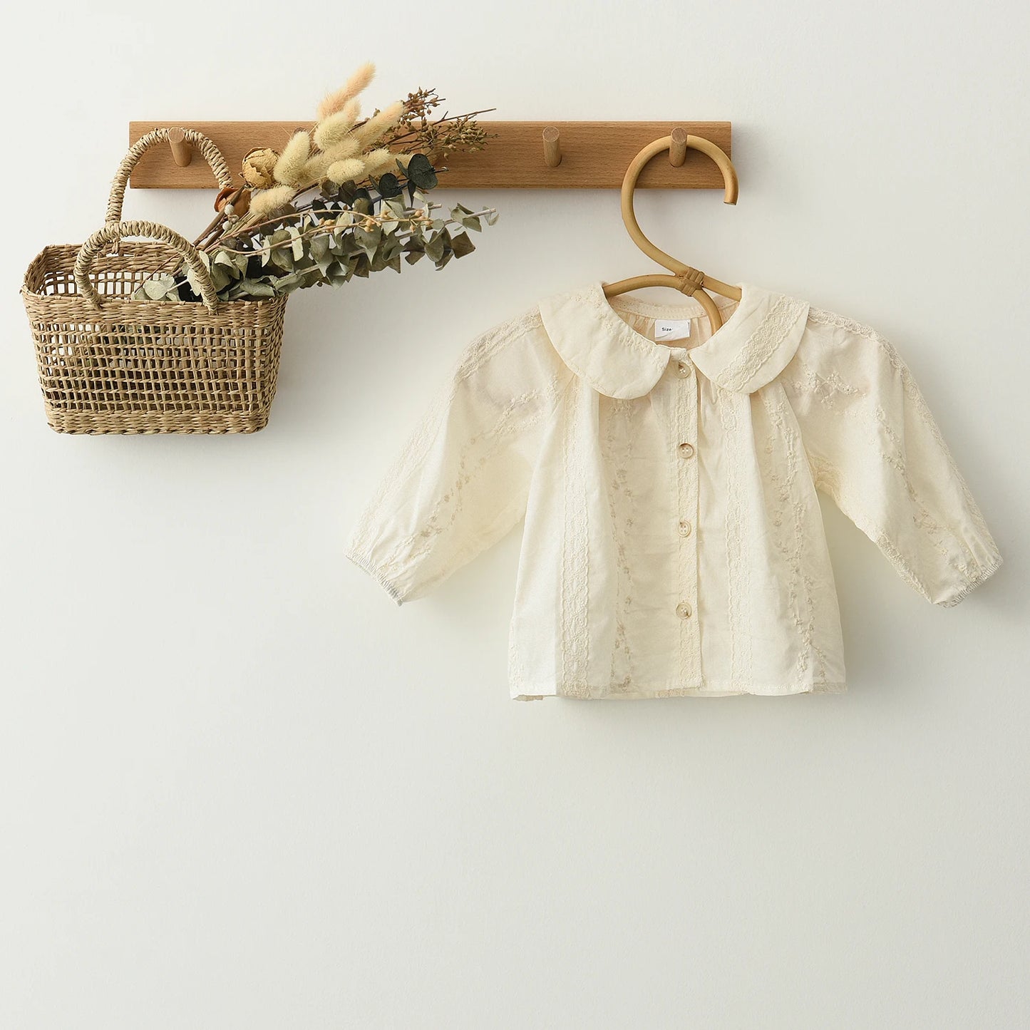 Ivory Lace Organic Cotton Ruffle Romper