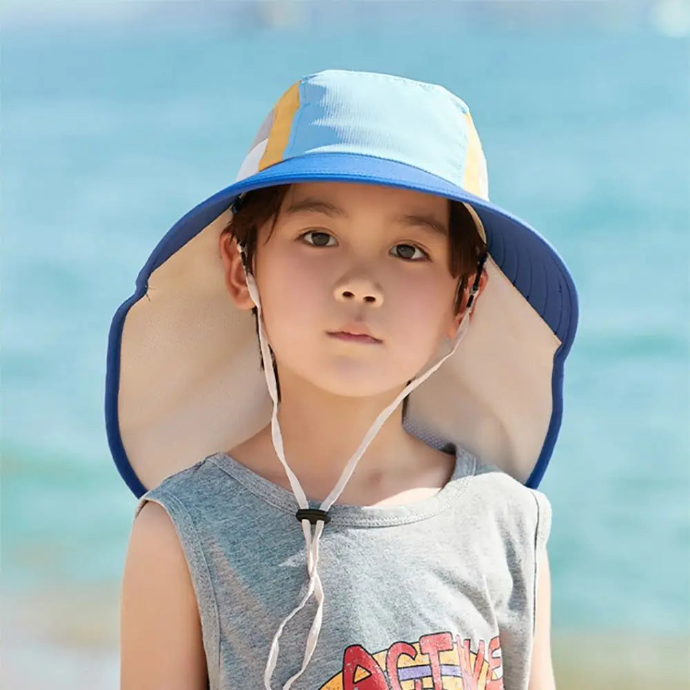 UV Protection Wide Brim Summer Panama Cap New Beach Hats for Outdoor Beach Kids