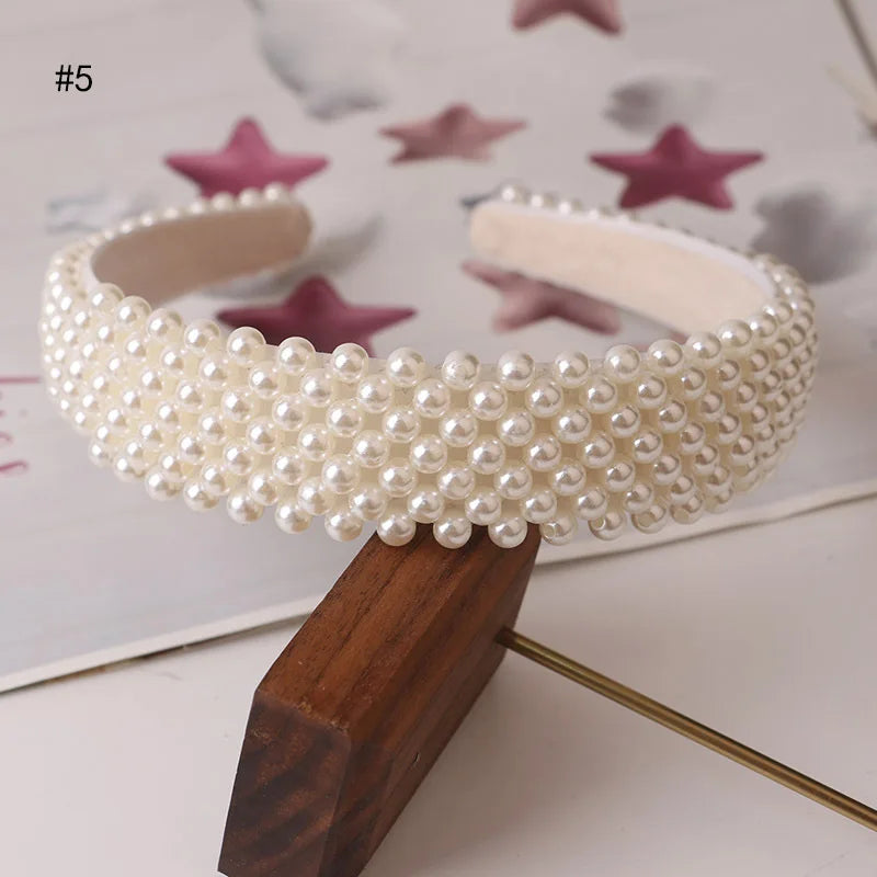 Hand-Crafted Pearl Hairbands