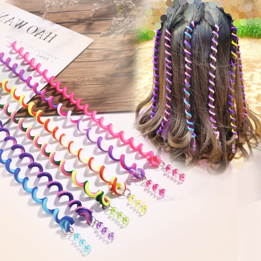 6-piece Candy Hair Spirals
